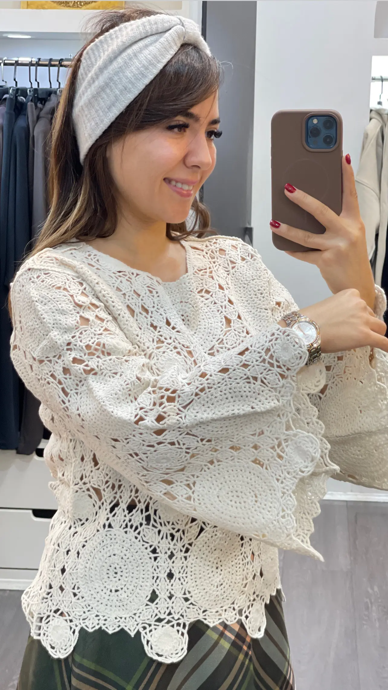 بلوز بافت قلاب بافی برند ترک